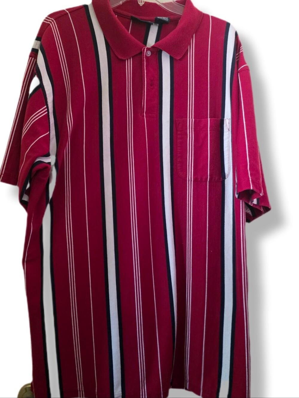 Vintage 90's Mens Puritan 2XL Mens Short Sleeve Stripe Polo Shirt